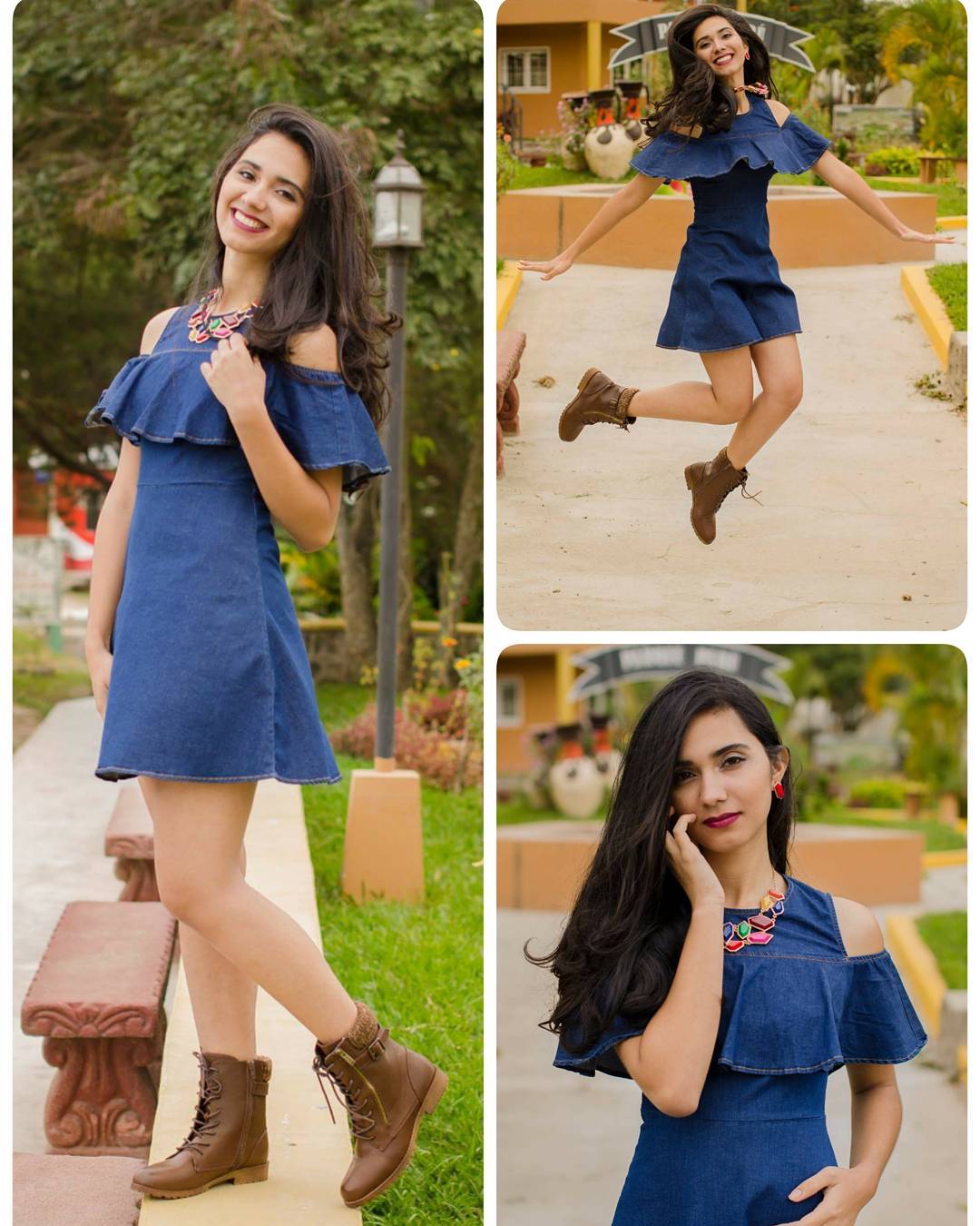 denim frocks for ladies