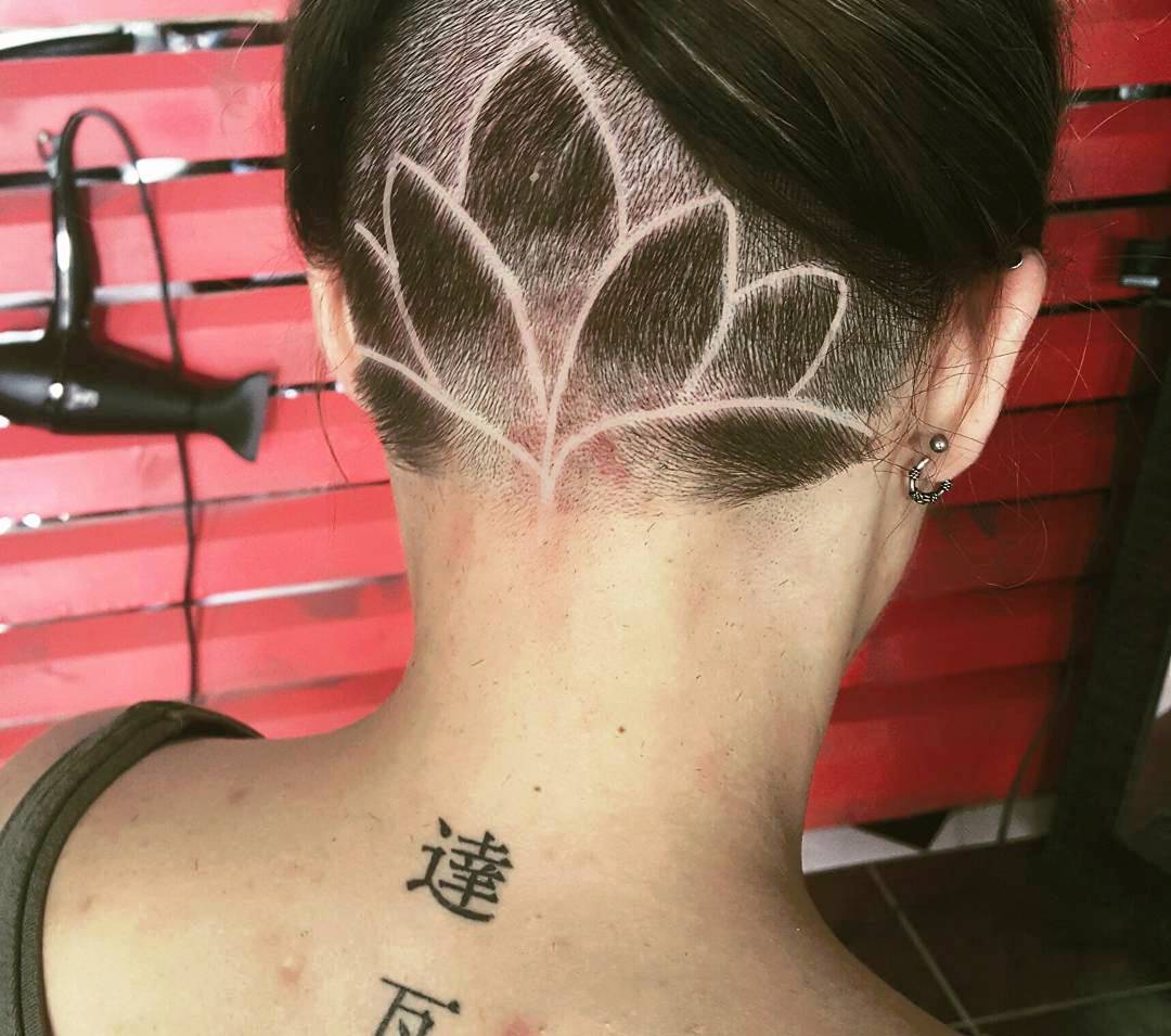 Tattoo Hairstyle Trendy Hair Tattoos Designs For Women LadyLife