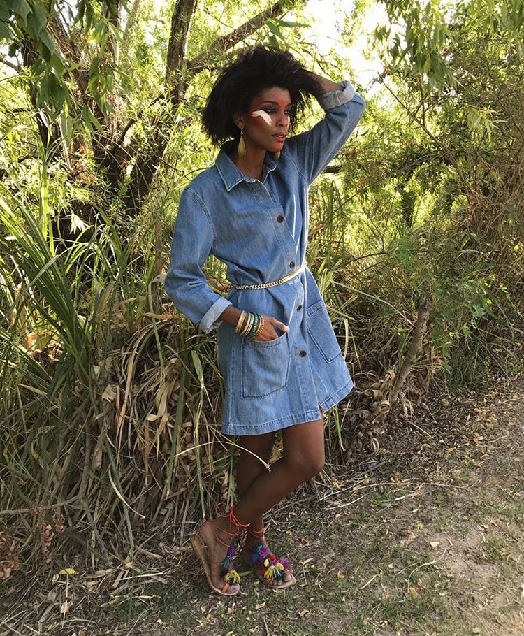 Trendy shop denim dresses