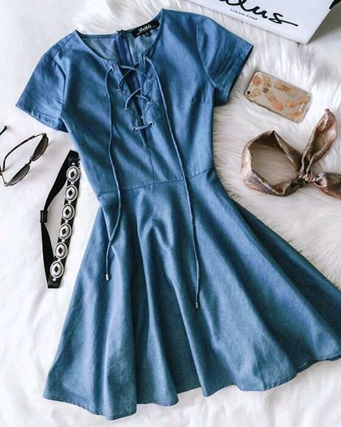 denim frock design