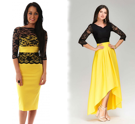 dress yellow and black