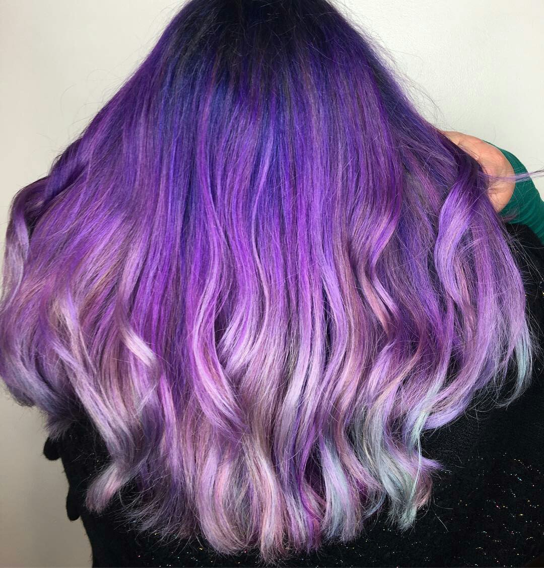 pretty girls with light purple hair