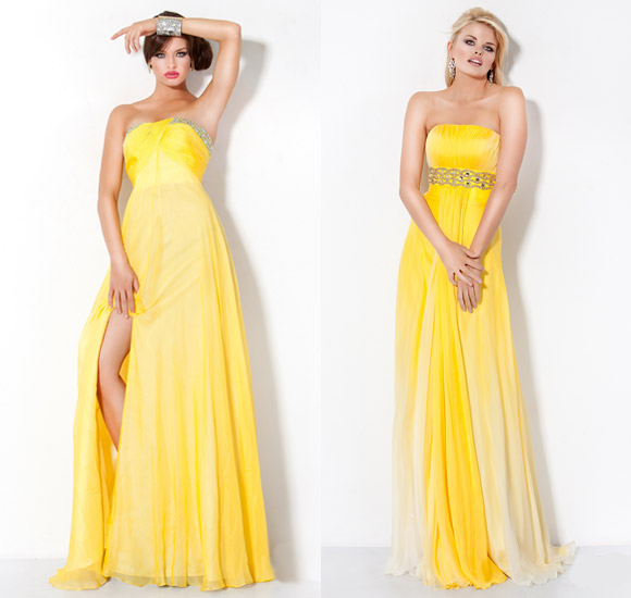 Yellow Evening Dresses