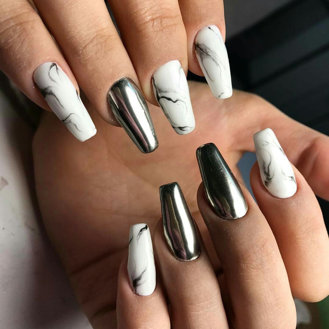 ballerina shaped nails