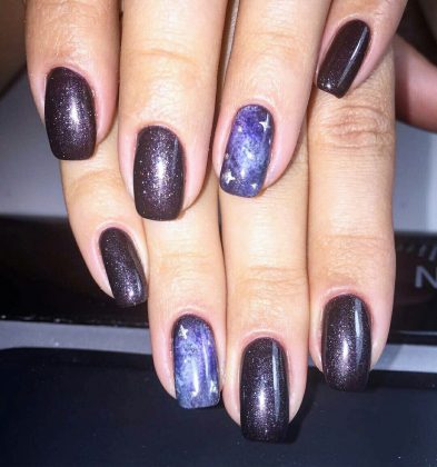 How to Do Galaxy Nails Art: Best Design With Tutorial | LadyLife