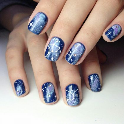 How to Do Galaxy Nails Art: Best Design With Tutorial | LadyLife