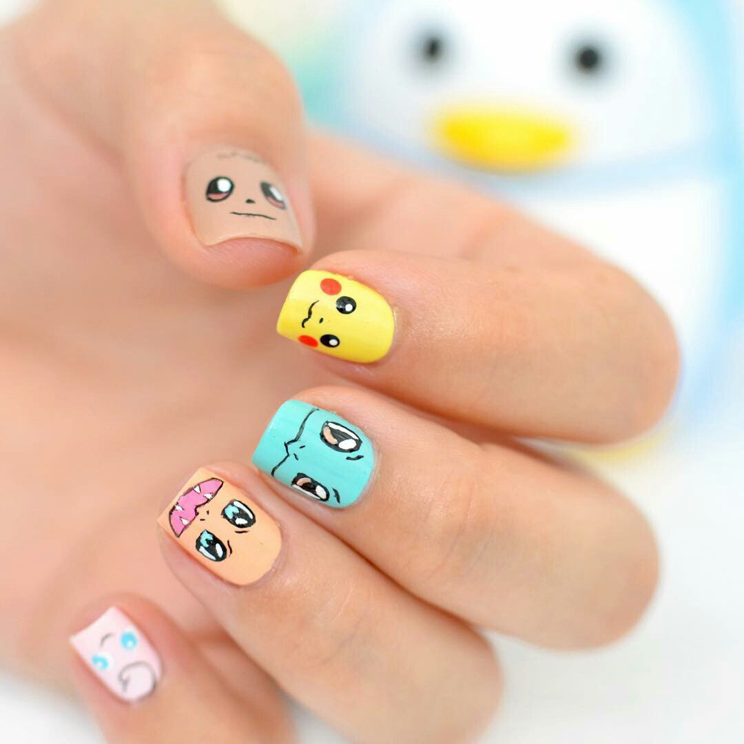 Pokemon Nails Art Best Design Tutorial Ladylife