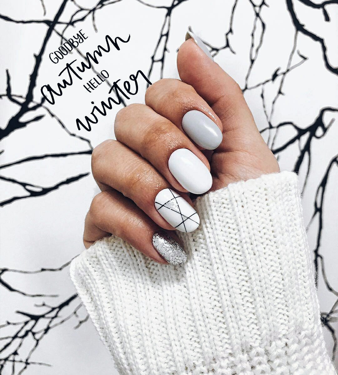 Wintertime Nail Patterns 2022: Cute and Simple Nail Artwork For Wintertime | 5 7