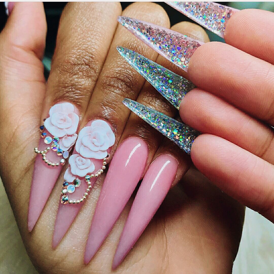 3d nails. Длинные ногти. Маникюр на длинные ногти. Длинные нарощенные ногти. Наращивание ногтей длинные.