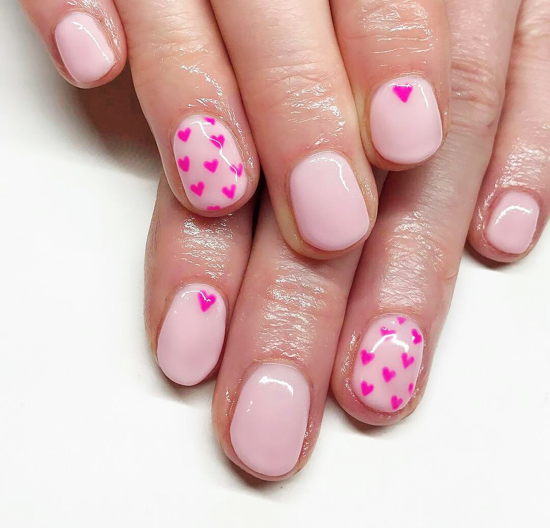valentine day nail art pictures