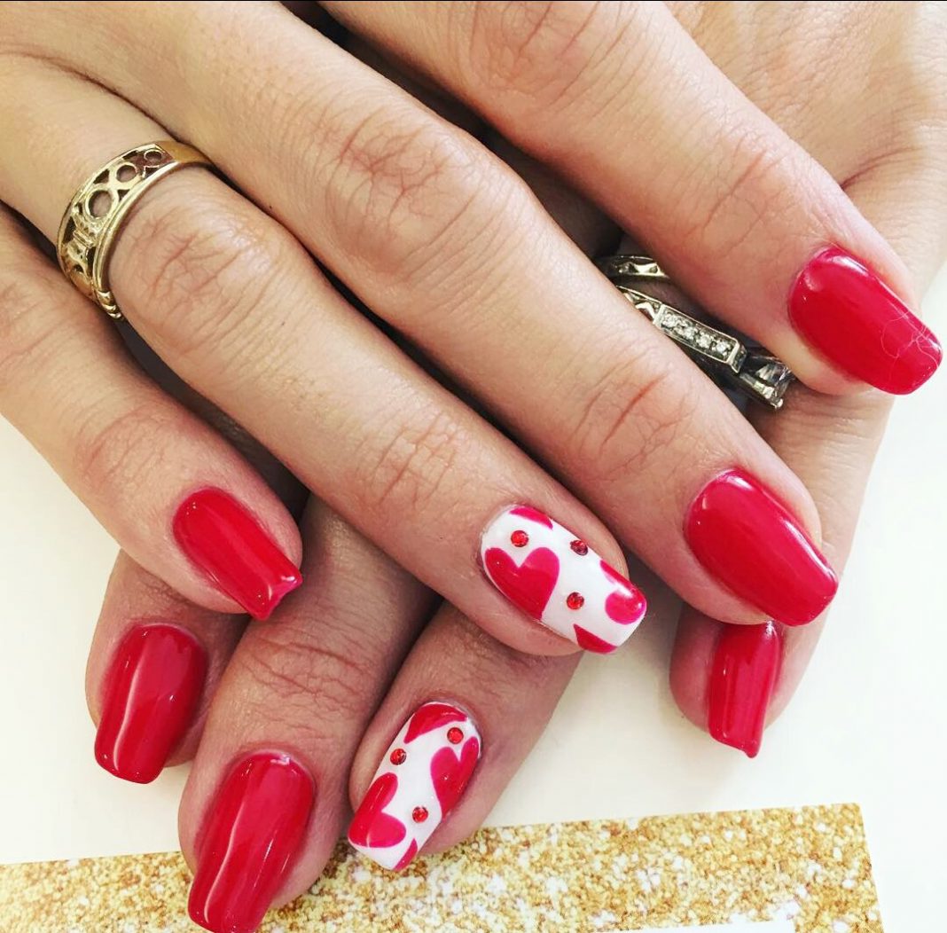 valentines nails designs