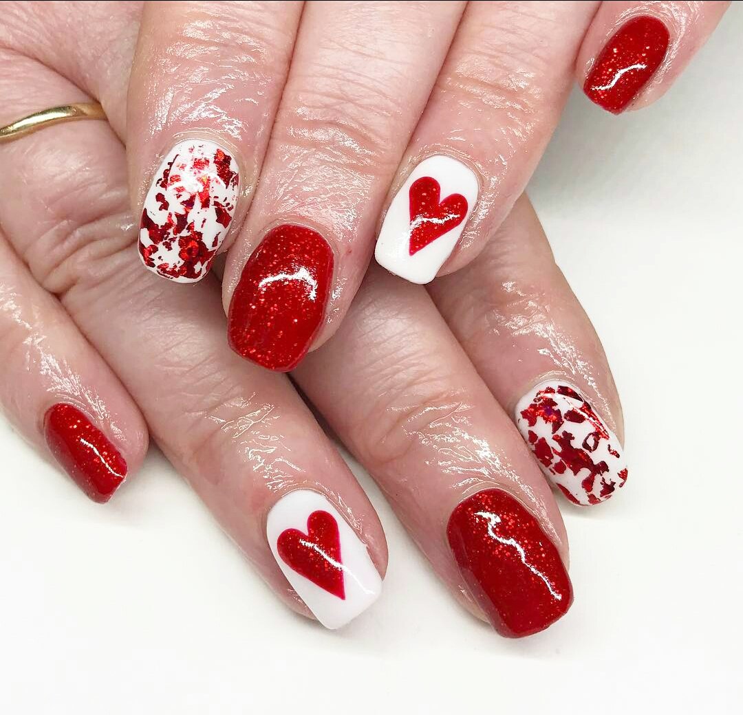 valentine's day nail designs