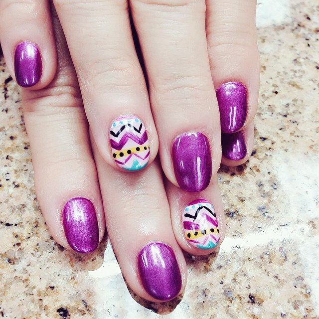 easter egg nails design