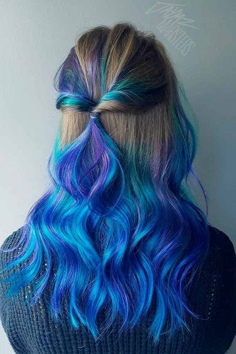 Blue and Brown Ombre