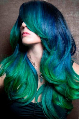 Blue and Green Fade