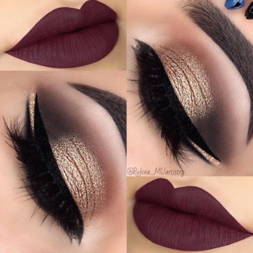 dark cranberry eyeshadow