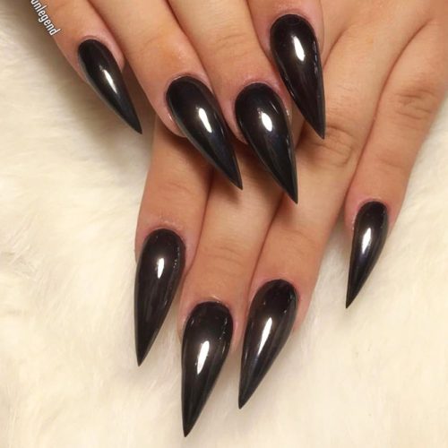 lady gaga pointy nails