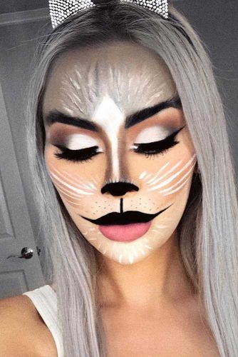 halloween sexy cat face paint