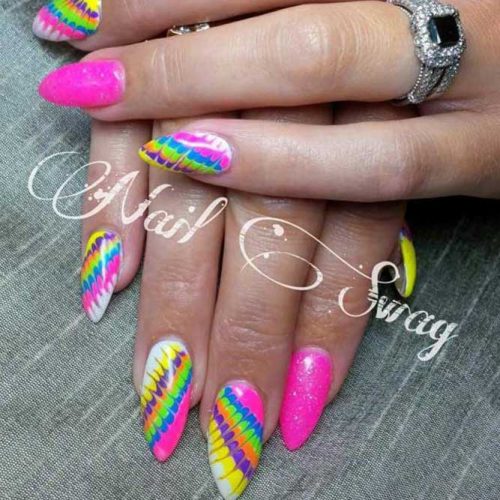 Stiletto Nail Designs: 24 Cute Stiletto Acrylic Nails Ideas - LadyLife