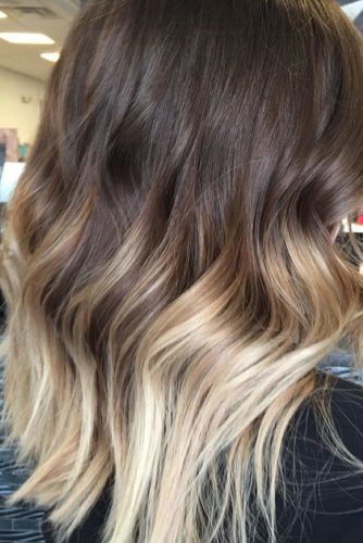 Blonde ombre outlet short straight hair