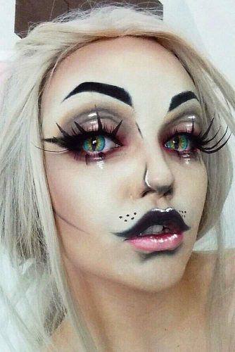 halloween sexy cat face paint