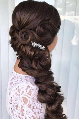 prom hairstyles to the side with braid