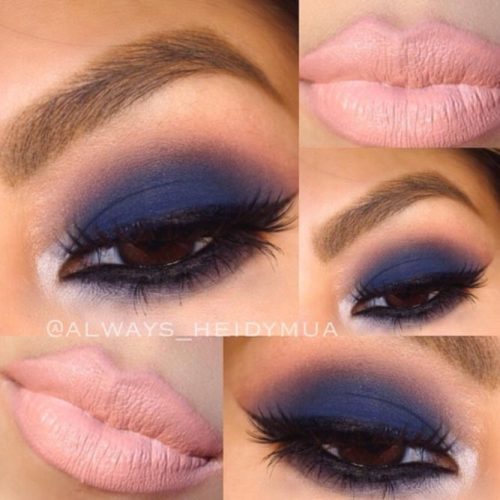 Navy Blue Eyeshadows on Brown Eyes