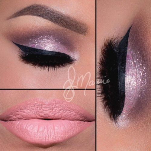 pink makeup ideas for brown eyes