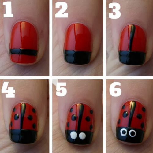 Ladybug Nail Tutorial