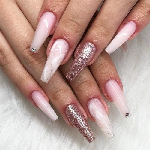 Ballerina Nails Designs: 27 Ballerina Shaped Nails Ideas - LadyLife