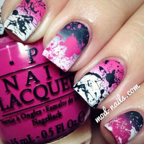 Splatter Nail Art