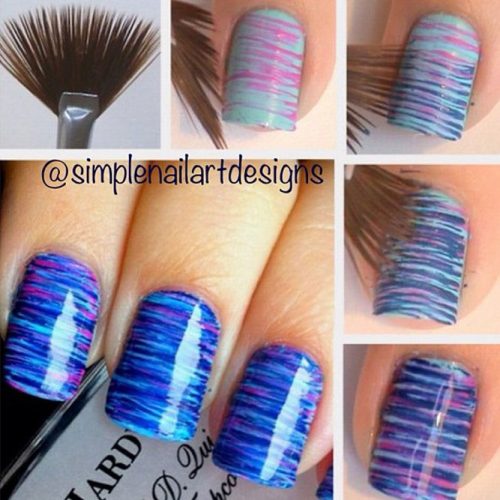 Striped Nail Art