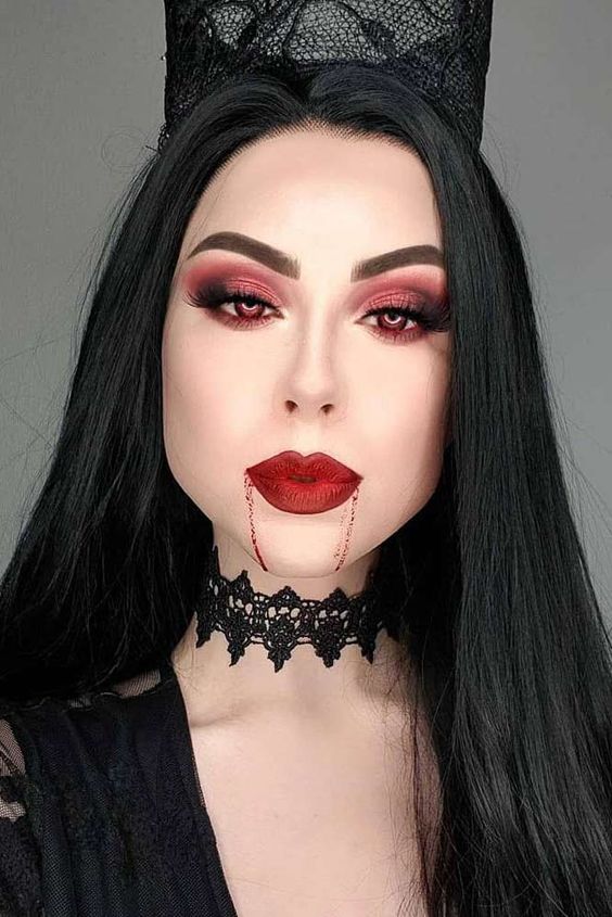 Female Vampire Costume Makeup