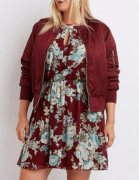 bomber jacket with dress