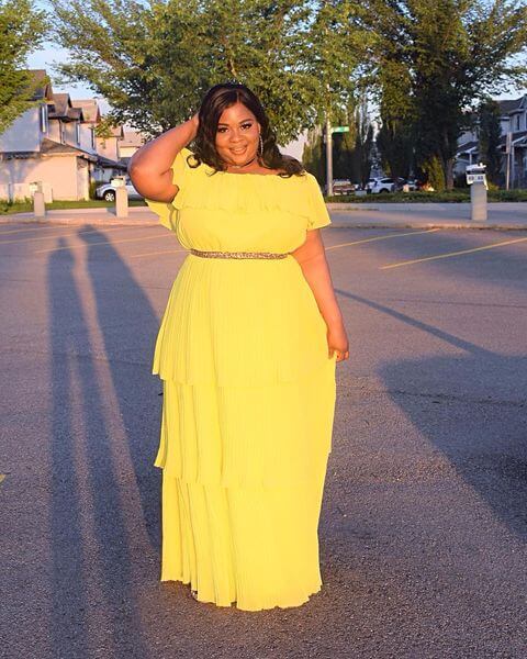 Plus Size Yellow Dresses