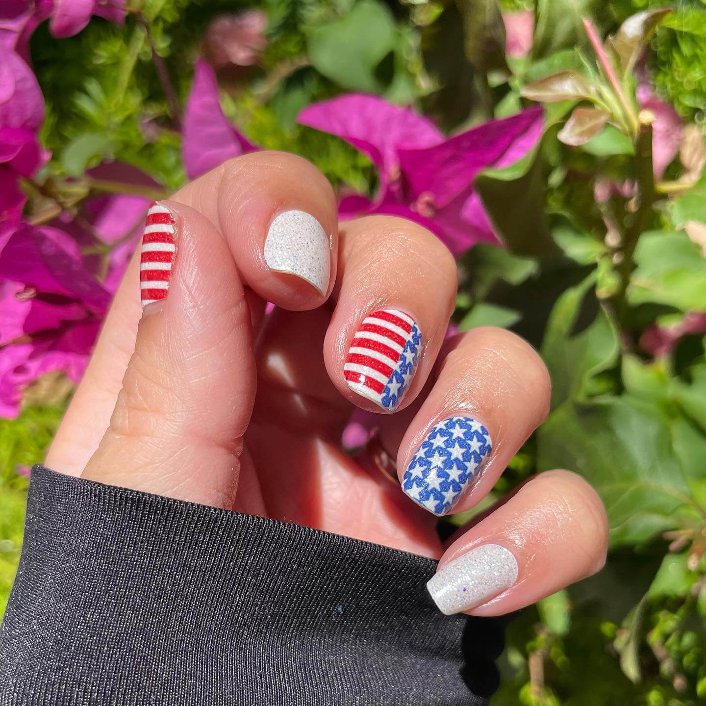 american flag Press-on Nails