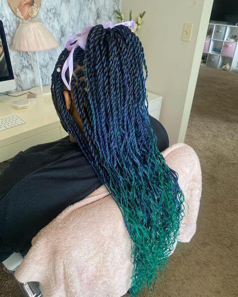 Senegalese Twist with Two Colors