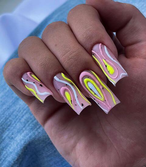 Neon Summer Nails