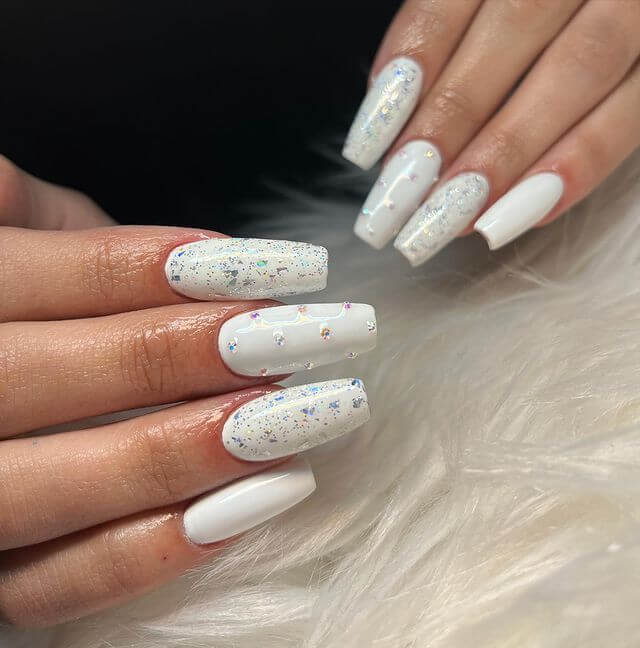 glitter coffin nails