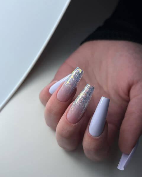 glitter coffin nails