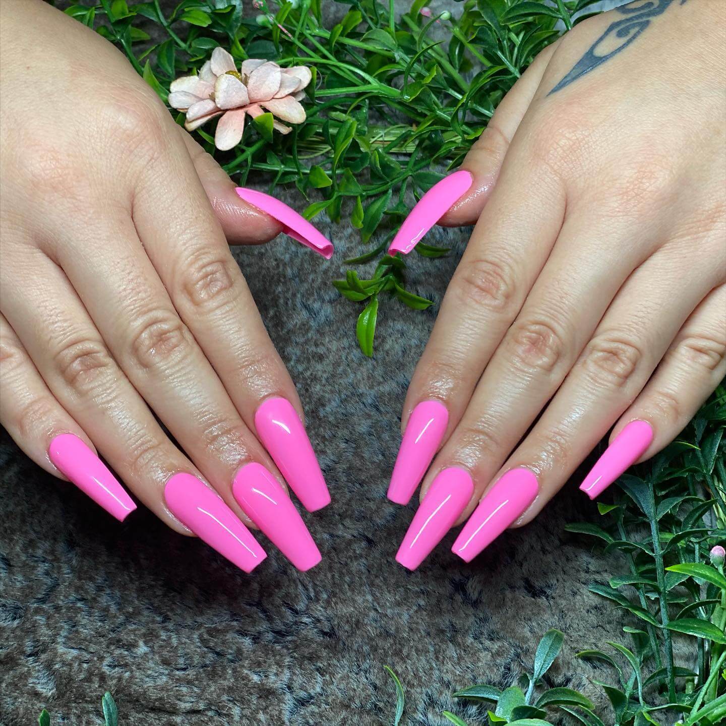 pink coffin nails