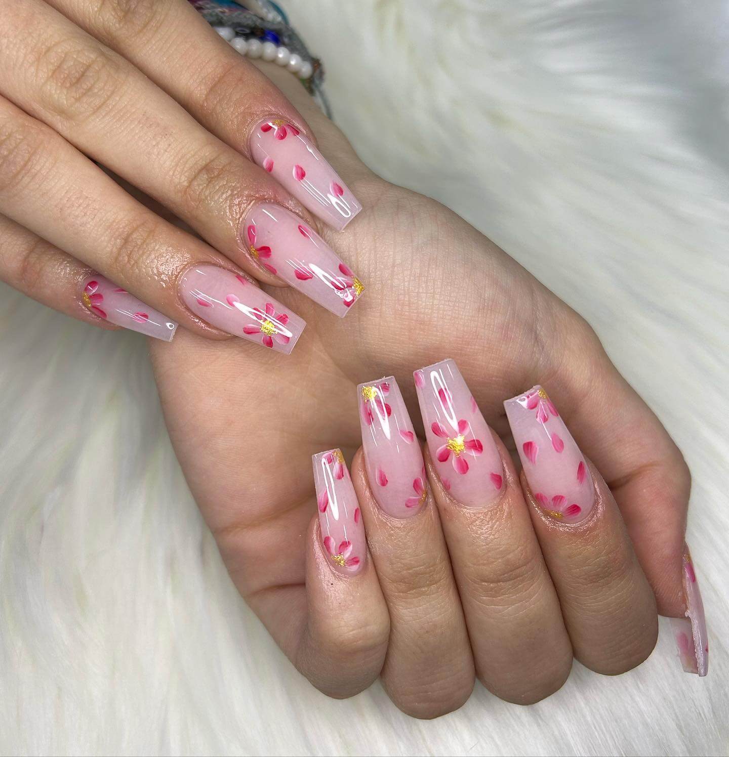 spring coffin nails designs