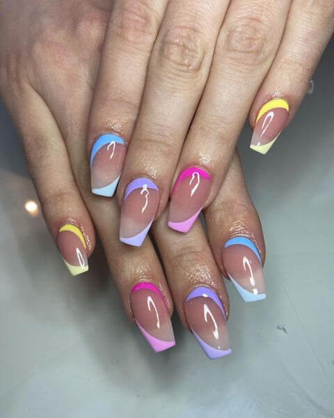 spring coffin nails designs