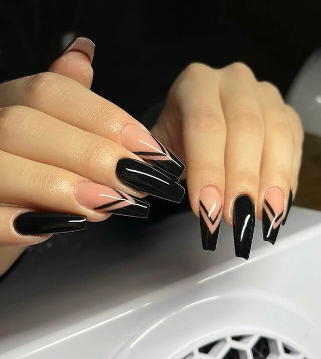 black coffin nails