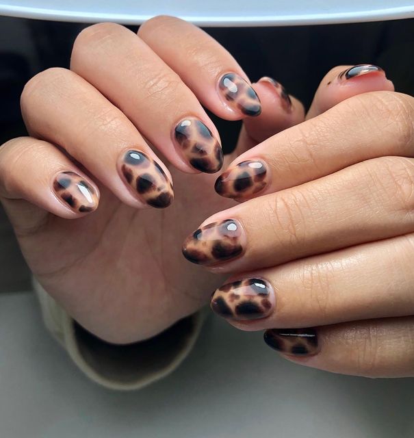 brown nail designs