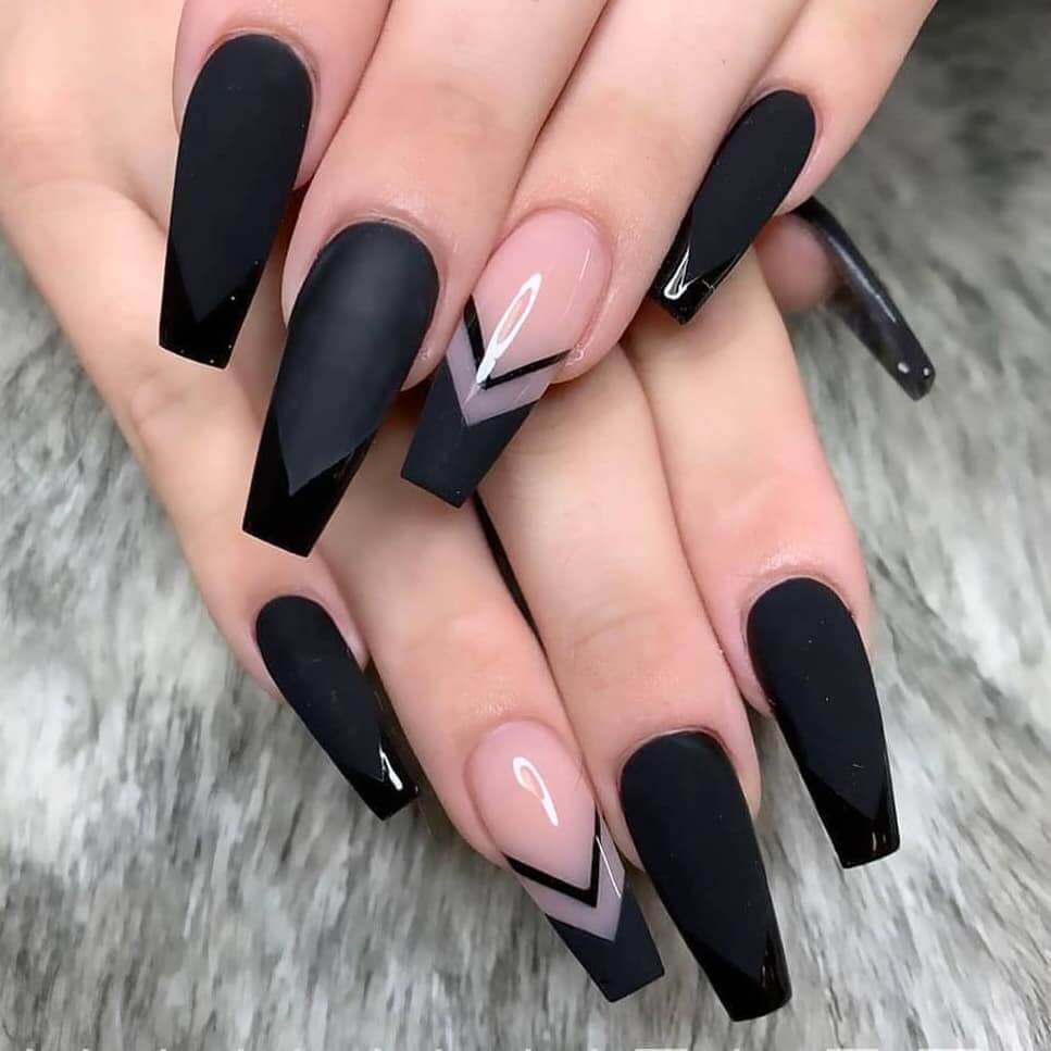 black coffin nails