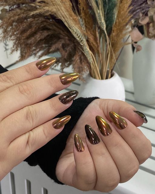 brown nail designs