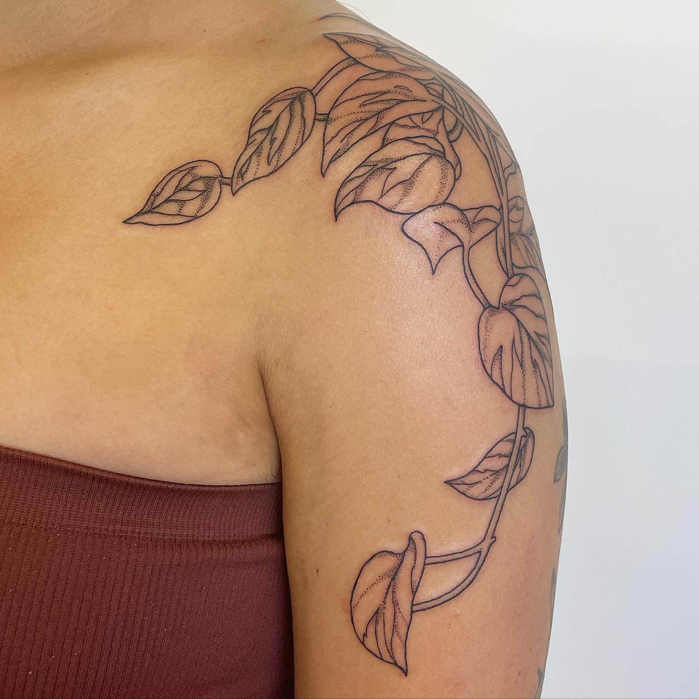 Back and Shoulder Tattoo