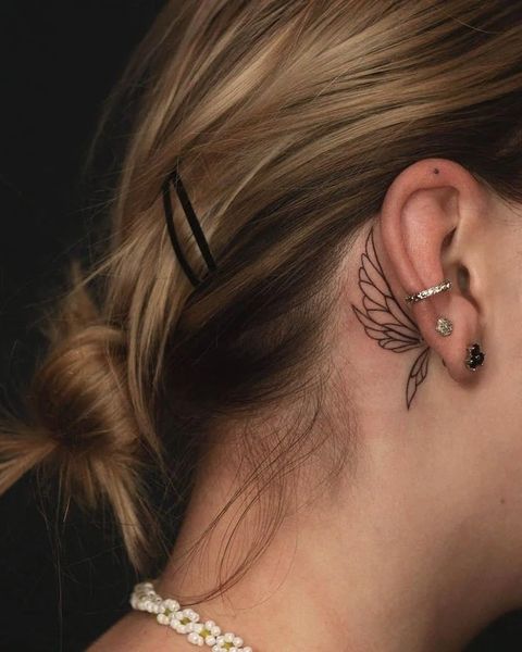 101 Behind the Ear Tattoos A Fusion of Artistry and Meaning  Psycho Tats
