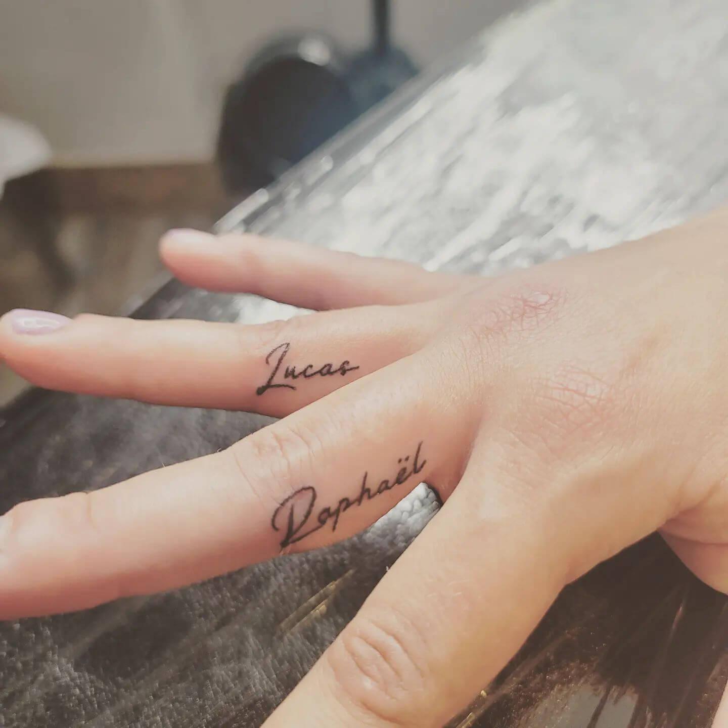 Finger Tattoos with Names